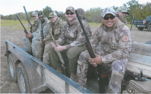 Dove Hunters with Guns